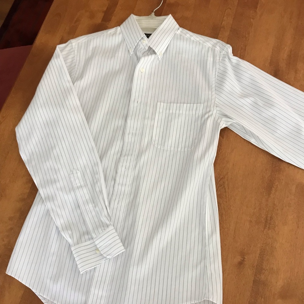 Joseph A Bank Pinstripe Dress Shirt - Picture 1 of 2